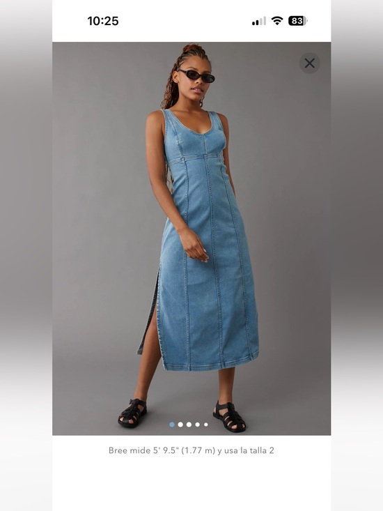 American Eagle Outfitters Dresses & Skirts - WESTERN STYLE🐎 American Eagle Outfitters Light Blue Denim Dress